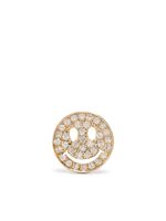 Sydney Evan puce d'oreille Happy Face en or 14ct pavée de diamants - thumbnail