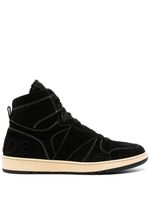 RHUDE baskets montantes Rhecess en daim - Noir