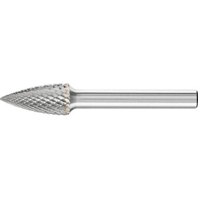 PFERD TOOLS 21000096 Freesstift Spitsboog Lengte 60 mm Afmeting, Ø 10 mm Werklengte 20 mm Schachtdiameter 6 mm