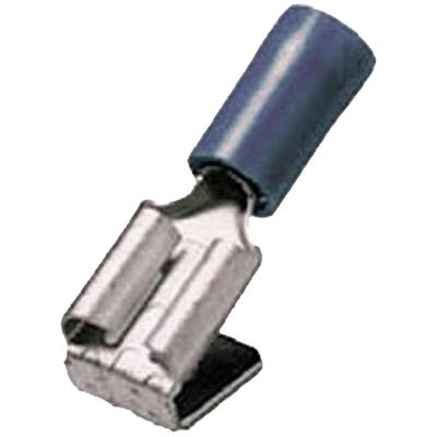 Intercable 180903 Platte stekker (male) Met vertakking Insteekbreedte: 6.30 mm Insteekdikte: 0.80 mm Deels geïsoleerd Blauw 1 stuk(s)