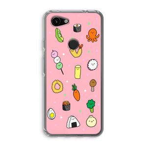 Happy bento friends: Google Pixel 3a Transparant Hoesje