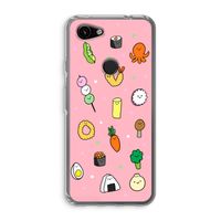 Happy bento friends: Google Pixel 3a Transparant Hoesje