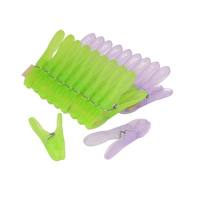 PlasticForte Wasknijpers - 20x stuks - XXL size - 8,5 cm - kunststof - metalen veer