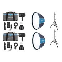 Nanlite Forza 150B Bi-color LED dual kit (w/ light stand and softbox)