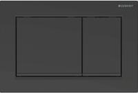 Geberit Omega 20 (ex Omega 30) bedieningspaneel mat zwart voor Geberit Omega inbouwreservoir 12cm