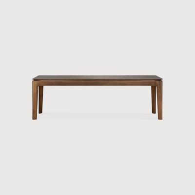 Ethnicraft Eetkamerbank 'Bok' Gevernist Teakhout, 146cm, kleur Bruin