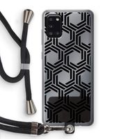 Geometrisch patroon: Samsung Galaxy A31 Transparant Hoesje met koord