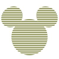 Komar Into Wonderland; Komar Dots Behangcirkel Disney - Mickey Mouse - Head - DD1-063