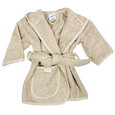 Badjas met naam - Cream - 0 - 12 mnd Badjas met naam - Cream - 0 - 12 mnd