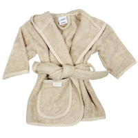 Badjas met naam - Cream - 0 - 12 mnd