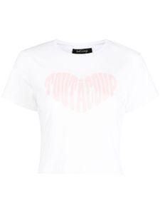 tout a coup t-shirt en coton stretch à logo imprimé - Blanc