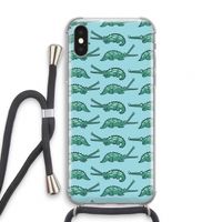 Kroko: iPhone X Transparant Hoesje met koord