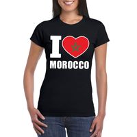 I love Marokko supporter shirt zwart dames 2XL  -