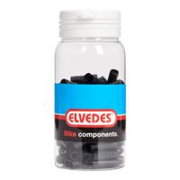 Elvedes Kabelhoedje 4,3mm PVC zwart sealed (100st)