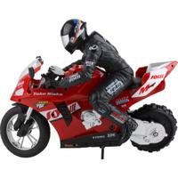 2436324 Stunt motorcycle 1:6 RC motorfiets voor beginners Motorfiets Incl. accu en laadkabel, Met lichteffect, Met geluidsfunctie