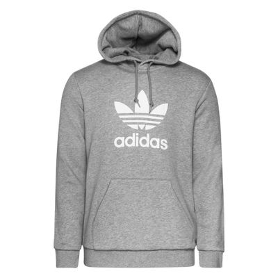 adidas Originals Hoodie Trefoil - Grijs/Wit adidas Originals Hoodie Trefoil - Grijs/Wit