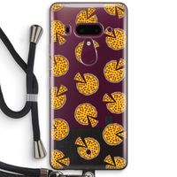 You Had Me At Pizza: HTC U12+ Transparant Hoesje met koord