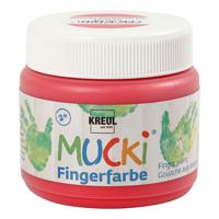 Creativ Company Mucki Vingerverf Rood, 150ml