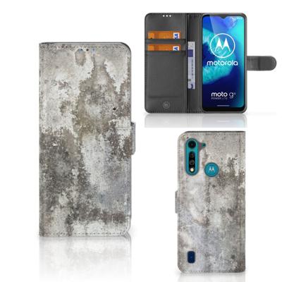 Motorola G8 Power Lite | Bookcase | Beton Print
