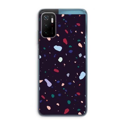 Dark Rounded Terrazzo: Xiaomi Poco M3 Pro 5G Transparant Hoesje
