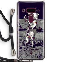 Spaceman: HTC U12+ Transparant Hoesje met koord