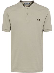 Fred Perry polo en coton à bords rayés - Marron