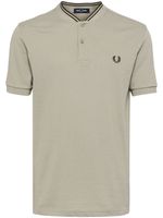 Fred Perry polo en coton à bords rayés - Marron