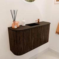 Toiletmeubel Mondiaz Joya | 83.2 cm | Meubelkleur Walnut | Faye wastafel Urban Midden | 1 kraangat Toiletmeubel Mondiaz Joya | 83.2 cm | Meubelkleur Walnut | Faye wastafel Urban Midden | 1 kraangat