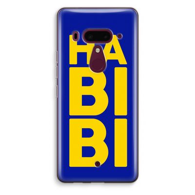 Habibi Blue: HTC U12+ Transparant Hoesje