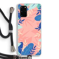 Tropisch: Samsung Galaxy S20 Plus Transparant Hoesje met koord
