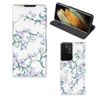 Samsung Galaxy S21 Ultra Uniek Smart Cover Blossom White
