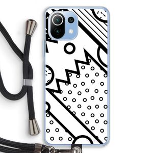 Pop Art #4: Xiaomi Mi 11 Lite Transparant Hoesje met koord