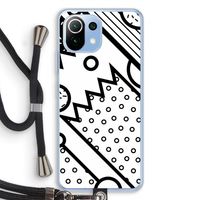 Pop Art #4: Xiaomi Mi 11 Lite Transparant Hoesje met koord