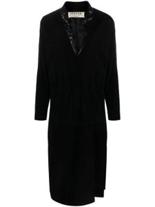 A.N.G.E.L.O. Vintage Cult 1980s panelled shift midi dress - Noir