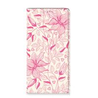 Samsung Galaxy A51 Smart Cover Pink Flowers