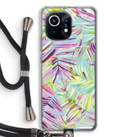 Tropical Palms Blue: Xiaomi Mi 11 Transparant Hoesje met koord