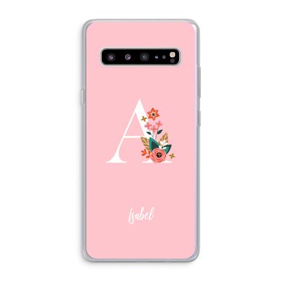 Pink Bouquet: Samsung Galaxy S10 5G Transparant Hoesje