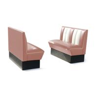 Classic Retro Diner Bank Bel Air HW120 Roze