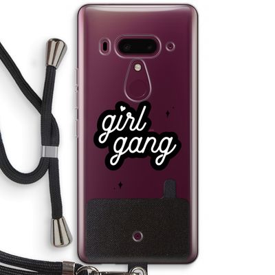 Girl Gang: HTC U12+ Transparant Hoesje met koord