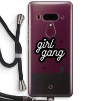 Girl Gang: HTC U12+ Transparant Hoesje met koord