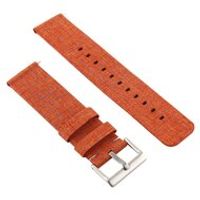 Canvas nylon bandje Fitbit Versa 1 / 2 & Lite - Licht Oranje - thumbnail