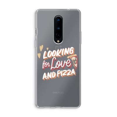 Pizza is the answer: OnePlus 8 Transparant Hoesje
