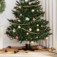 VidaXL Kerstboomstandaard 1.73 zwart 50 x 50 x 15,5 cm staal