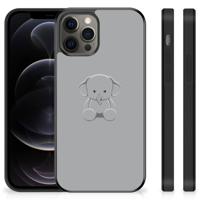iPhone 12 Pro Max | Bumper Hoesje | Grijs Baby Olifant