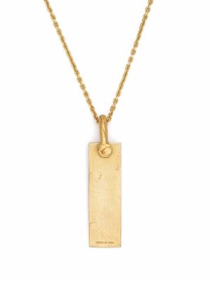 Parts of Four collier à pendentif plaque - Or