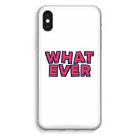 Whatever: iPhone X Transparant Hoesje