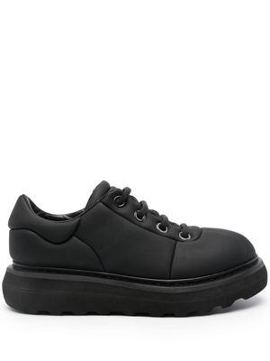 Premiata baskets matelassées à lacets - Noir