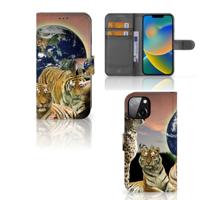 Apple iPhone 14 | Telefoonhoesje | Met pasjeshouder | Roofdieren