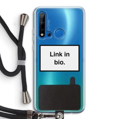 Link in bio: Huawei P20 Lite (2019) Transparant Hoesje met koord