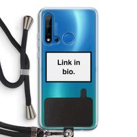 Link in bio: Huawei P20 Lite (2019) Transparant Hoesje met koord